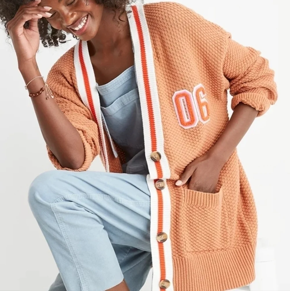 New Aerie Oversized Hazel Varsity Cardigan NWOT Medium